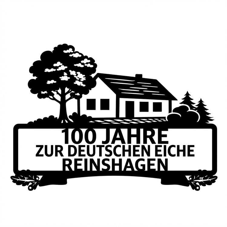 Schlichtes Text-Wandschild