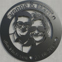 Rundes Paar-Emblem – Yvonne & Martin