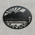 Silhouetten-Wandschild nach Foto