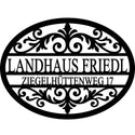 Ovales Hausschild Landhaus – Landhaus Friedl