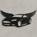 Geflügeltes Auto Emblem – Wandschild Steelmonks