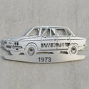 VW K 70L 1973 – Autosilhouette Wandschild Steelmonks