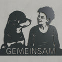 Wandschild Gemeinsam – Hund & Person