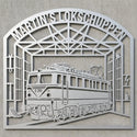 Martin’s Lokschuppen – E 251 Wandschild Steelmonks