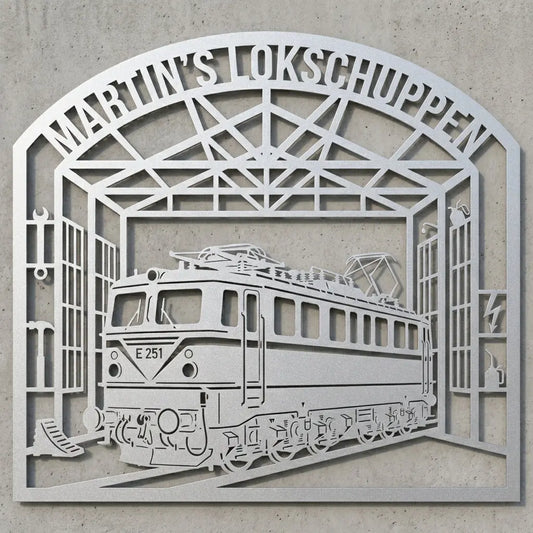 Martin’s Lokschuppen – E 251 Wandschild Steelmonks