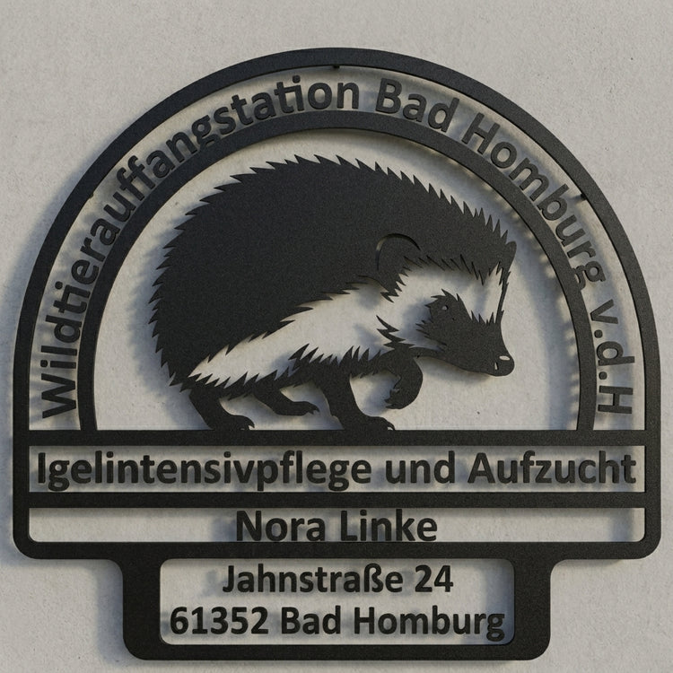 Emblem-Wandschild Wildtierauffangstation Bad Homburg