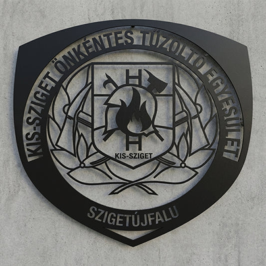 Feuerwehrhaus-Schild Kis‑Sziget