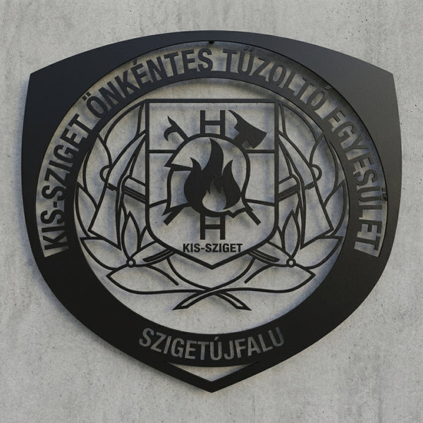 Feuerwehrhaus-Schild Kis‑Sziget