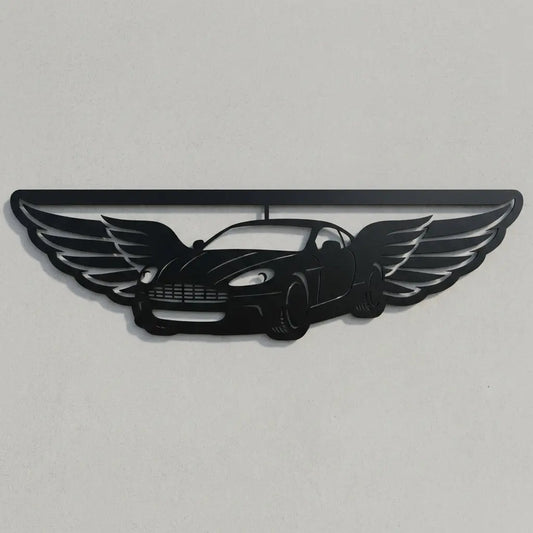Wandschild Auto mit Flügeln – Emblem Steelmonks