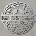 Ovales Emblem-Wandschild – Familie Rodenbeck Steelmonks