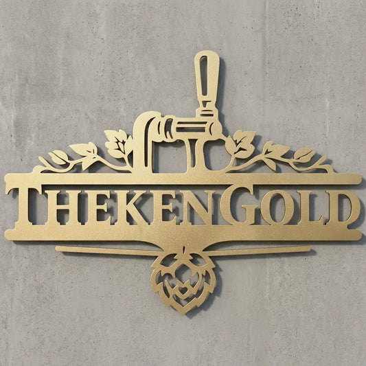 Freiform-Emblem Wandschild Steelmonks