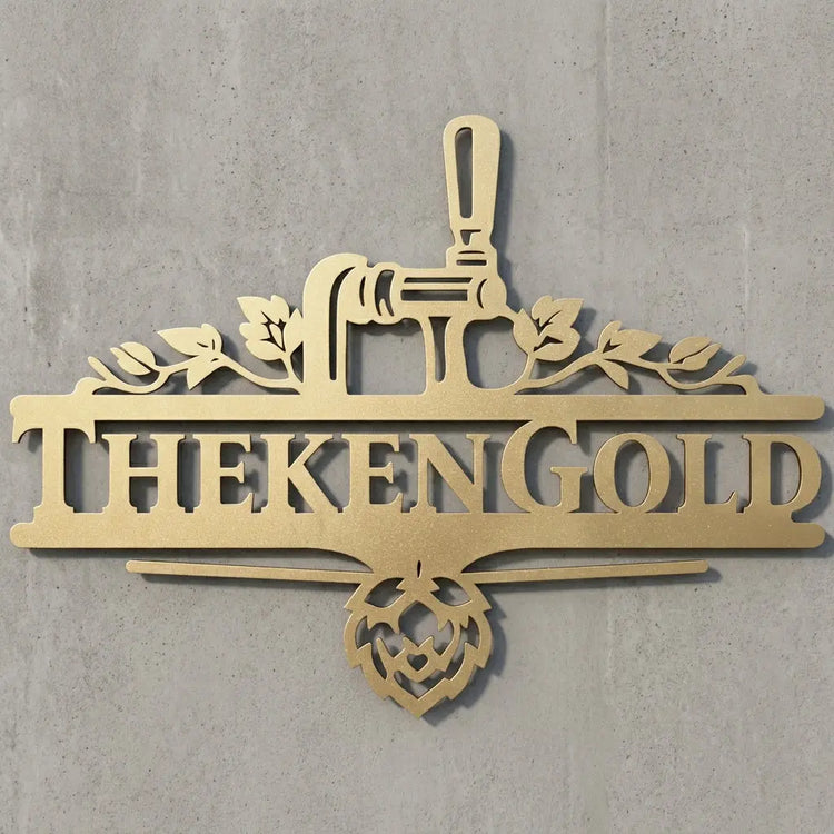 Freiform-Emblem Wandschild