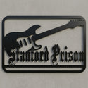 Türschild E‑Gitarre „Stanford Prison“