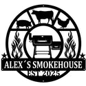 Emblem-Wandschild Alex´s Smokehouse