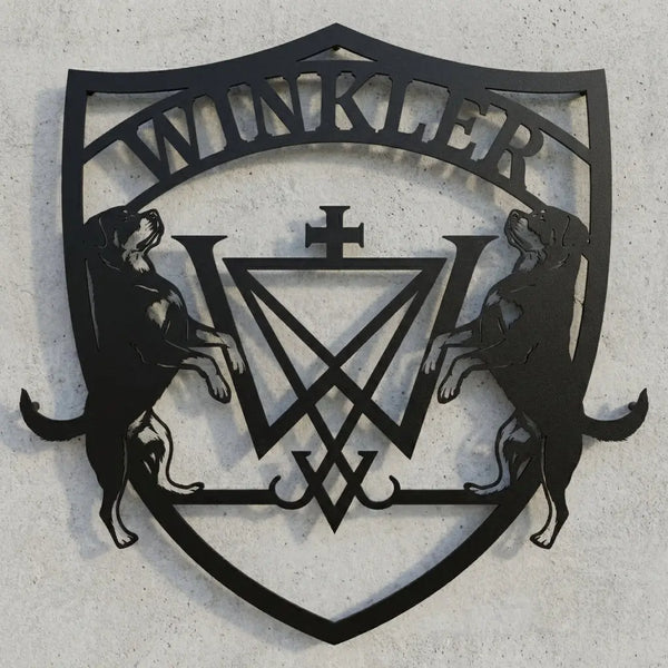 Wappen-Schild Rottweiler WINKLER Steelmonks