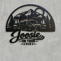 Wandschild Camper Joosie – Berge & Wald