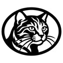 Ovales Katzen-Emblem – Große Schnurrhaare Steelmonks