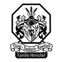 Achteckiges Familienwappen-Schild Henschel