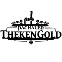Geschenk Silhouetten-Wandschild – Gold Steelmonks