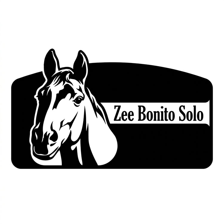 Boxenschild Pferdekopf – Zee Bonito Solo