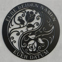 Silhouette nach Foto – Wandschild aus Stahl Steelmonks