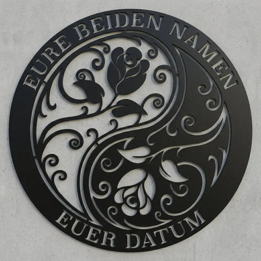 Silhouette nach Foto – Wandschild aus Stahl Steelmonks