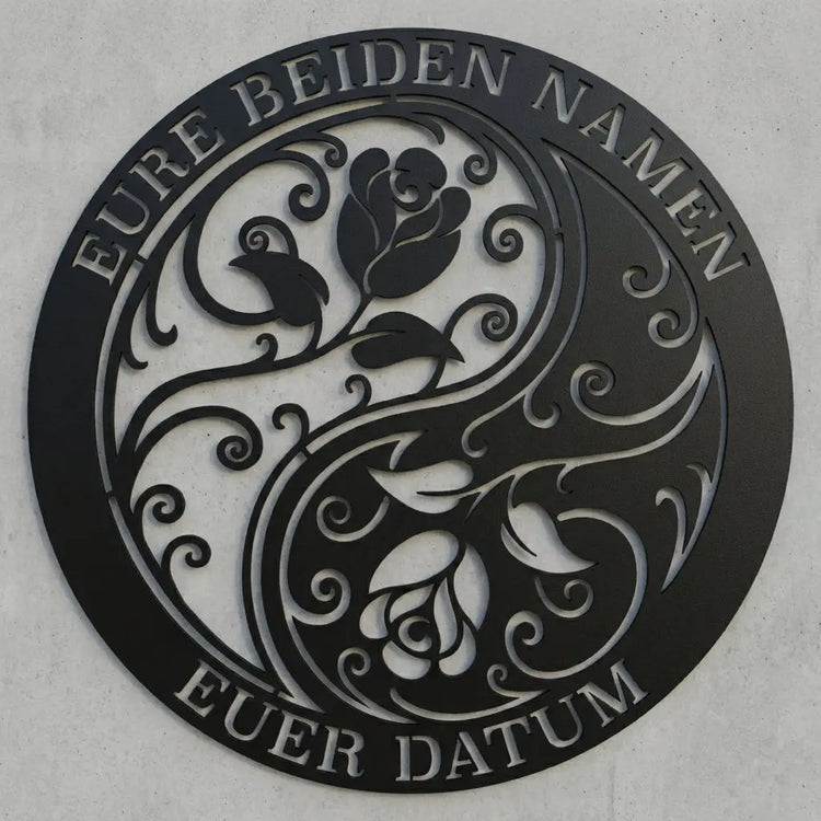 Silhouette nach Foto – Wandschild aus Stahl