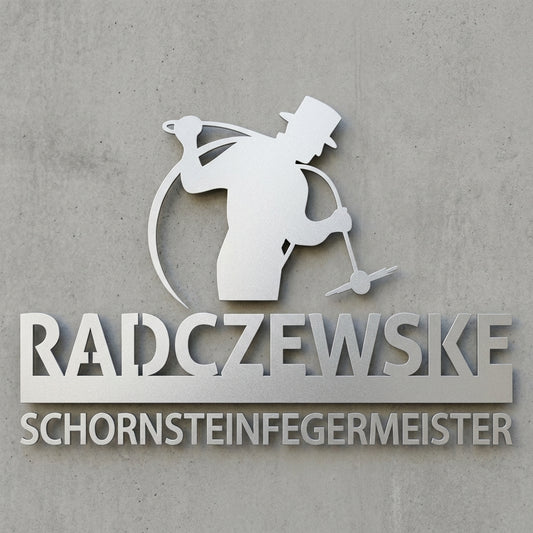 Firmenlogo Emblem Wandschild