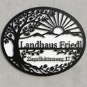 Ovales Wandschild Landhaus Friedl