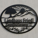 Ovales Hausschild Landhaus Friedl