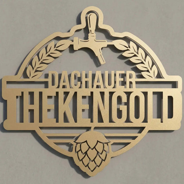 Logo-Silhouetten-Wandschild Steelmonks