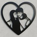 Herzrahmen Personen-Silhouette Steelmonks