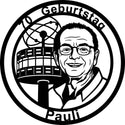 Rundes 70. Geburtstagsschild Pauli – Berliner Weltuhr Steelmonks