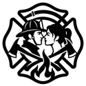 Feuerwehr-Paar Emblem Wandschild