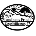 Silhouetten-Wandschild nach Bildvorlage