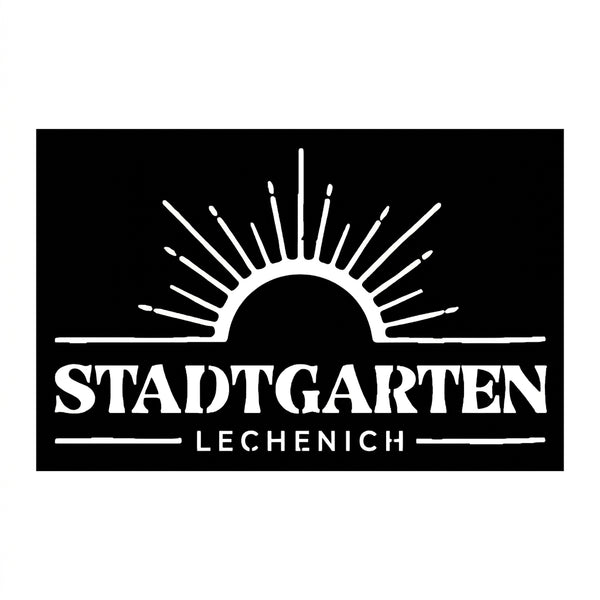 Rechteckiges Logo-Wandschild