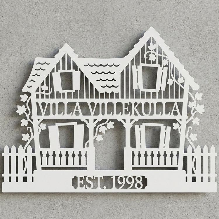 Villa Villekulla Haus-Schild – Est. 1998
