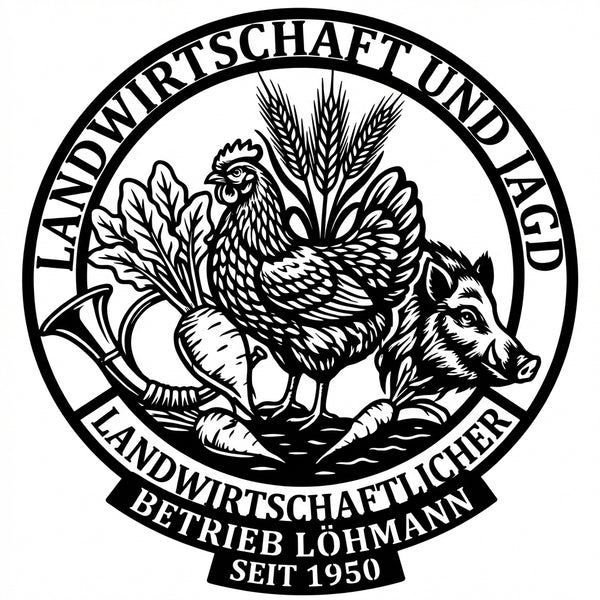 Logo-Emblem Wandschild