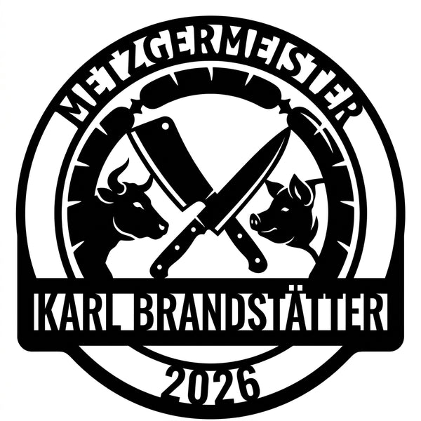 Metzgermeister-Wappenschild Karl Brandstätter 2026