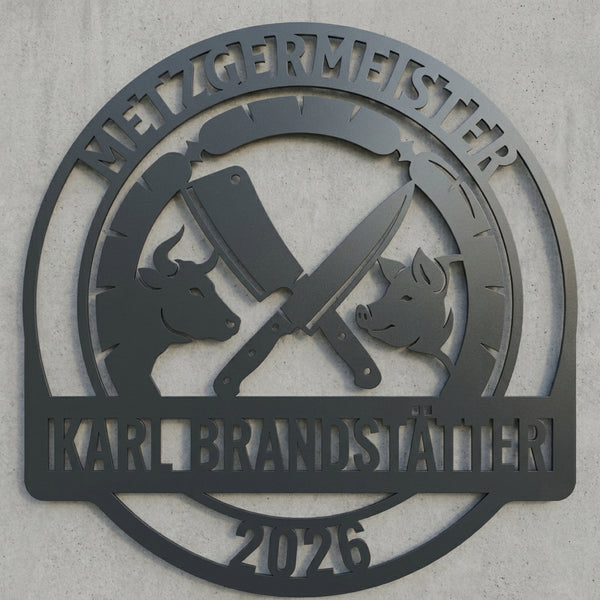 Metzgermeister-Wappenschild Karl Brandstätter 2026