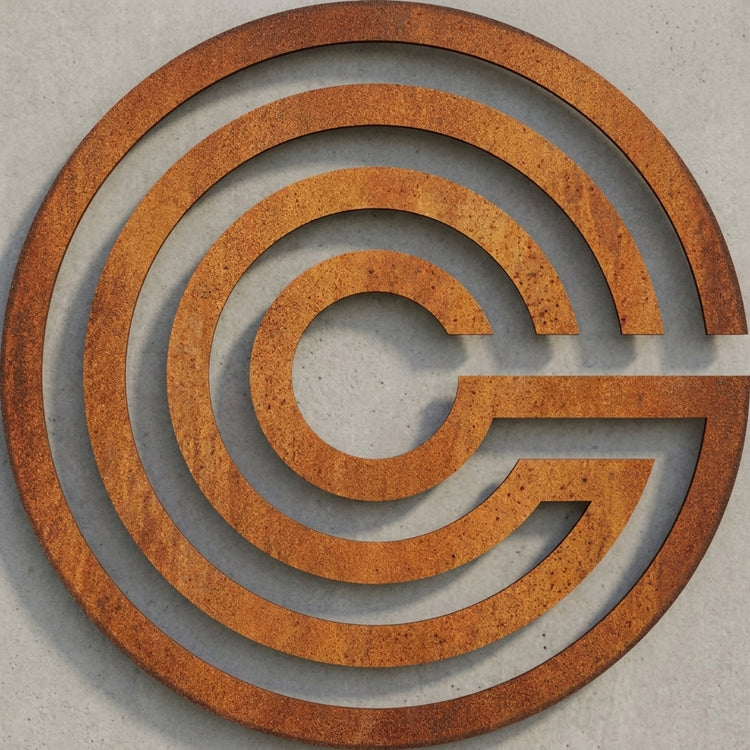 Logo-Emblem Wandschild