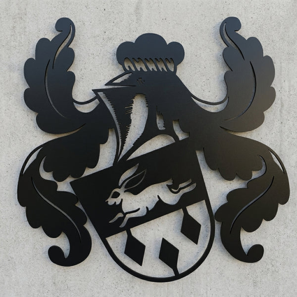 Familienwappen Wandschild