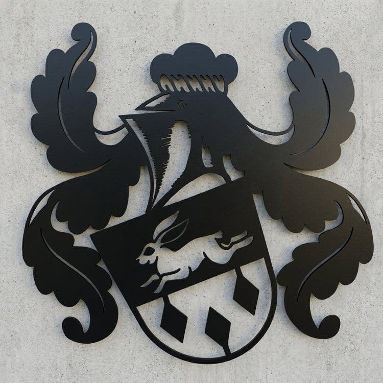 Familienwappen Wandschild