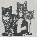 Familienschild Drei Katzen Steelmonks