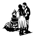 Flur Silhouetten-Wandschild