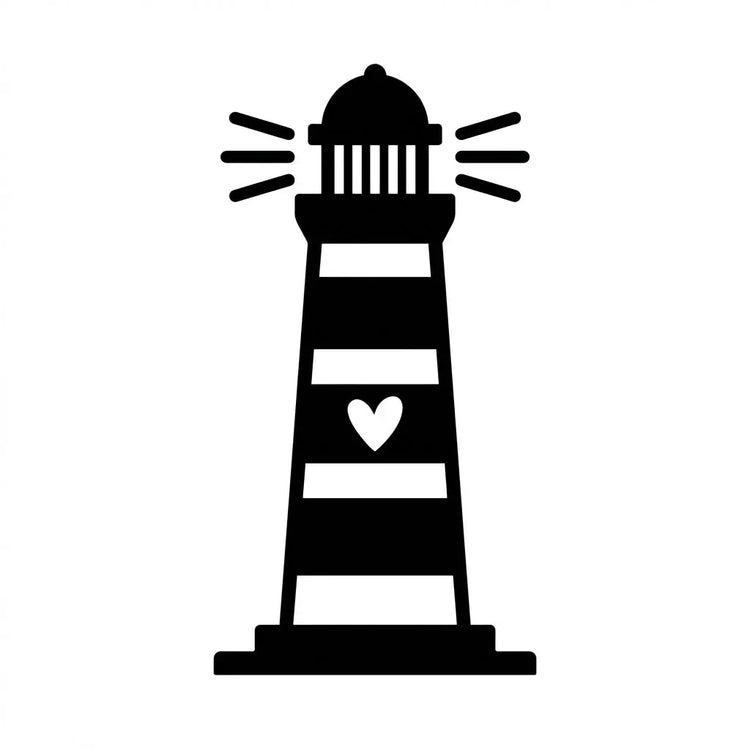 Leuchtturm-Hauswandschild Anthrazit Steelmonks