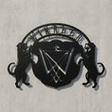 WINKLER Kamin-Wandschild mit Rottweilern Steelmonks