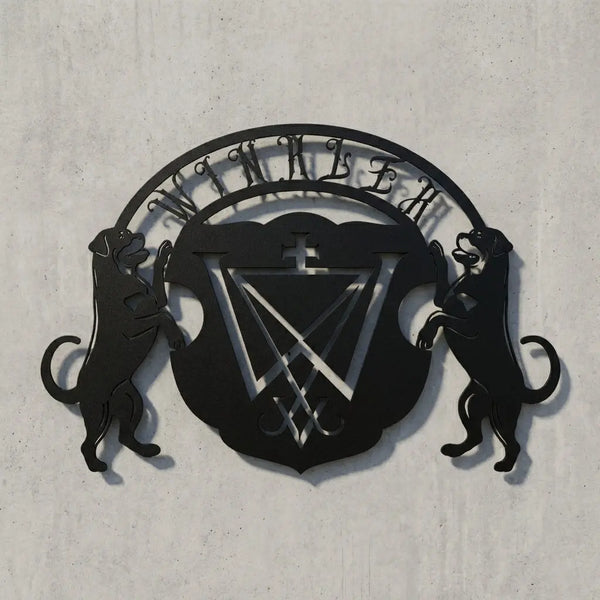WINKLER Kamin-Wandschild mit Rottweilern Steelmonks