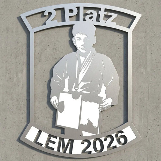Emblem-Wandschild 2 Platz – LEM 2026 Steelmonks