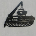 Fahrzeug-Silhouette mit Text Sven Steelmonks